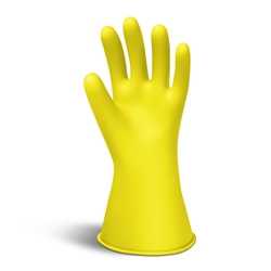 Tapsvs Electrical Rubber Gloves Class 0 Low Voltage 11'' Yellow E011Y