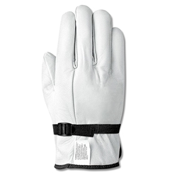 Leather Protector Glove Import Goatskin 10'' Length With Pull Strap Top Seller